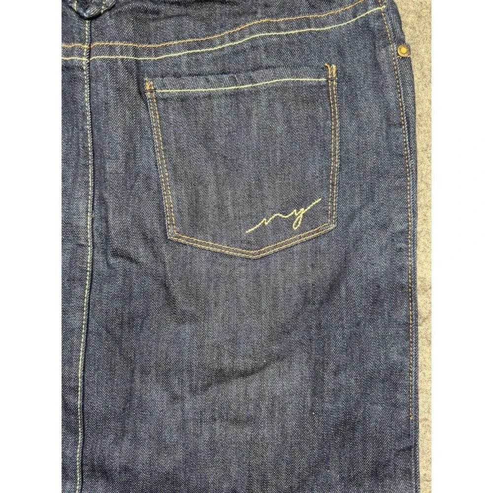 New York & Company Women Dark Wash Denim Mini Skirt Size 4‎ Stretch 5-Pocket NWT